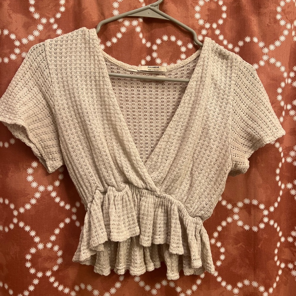 Short-sleeve summer crop